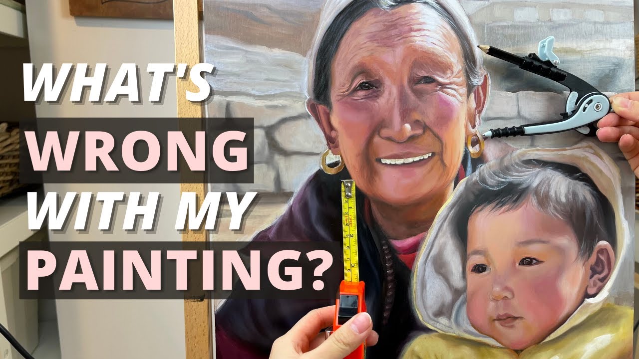 How to See What's Wrong in your Oil Painting | Oil Painting Timelapse Portrait