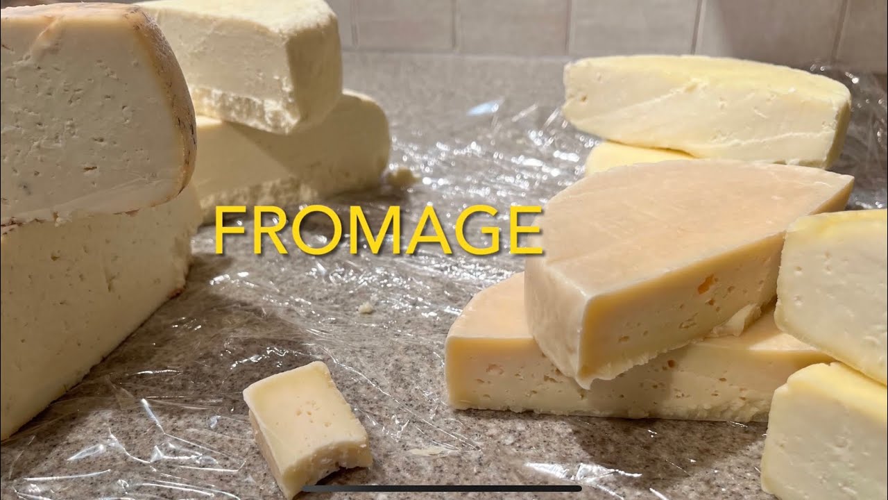 Fromage la tomme de vache fabriqu&eacute; &eacute;tape par &eacute;tape جبنة لاطوم بحليب البقر