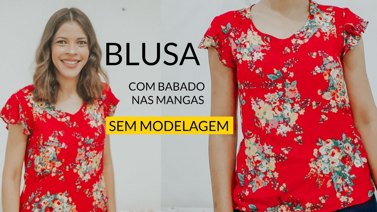 BLUSA DE VERÃO SUPER FÁCIL PARA INICIANTE NA COSTURA
