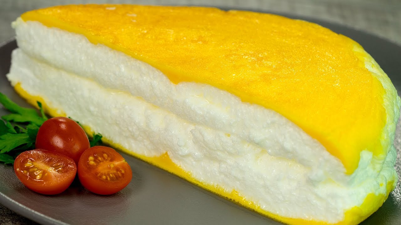 Soffice come una nuvola! Omelette Poulard: facile da preparare! | Saporito.TV