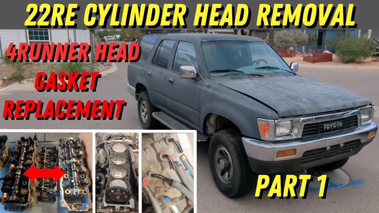 22RE Cylinder Head Removal (Part 1) Toyota 4Runner Head Gasket Replacement