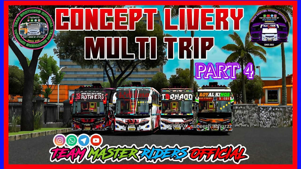 Concept Livery Multi Trip Part 4 #bussid #bus #liverybussid #livery 