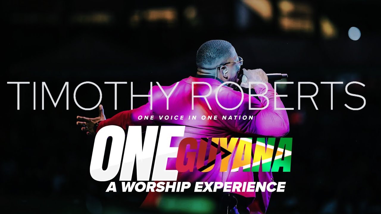 Timothy Roberts at One Guyana Worship Experience. @ Guyana Nationa Stadium