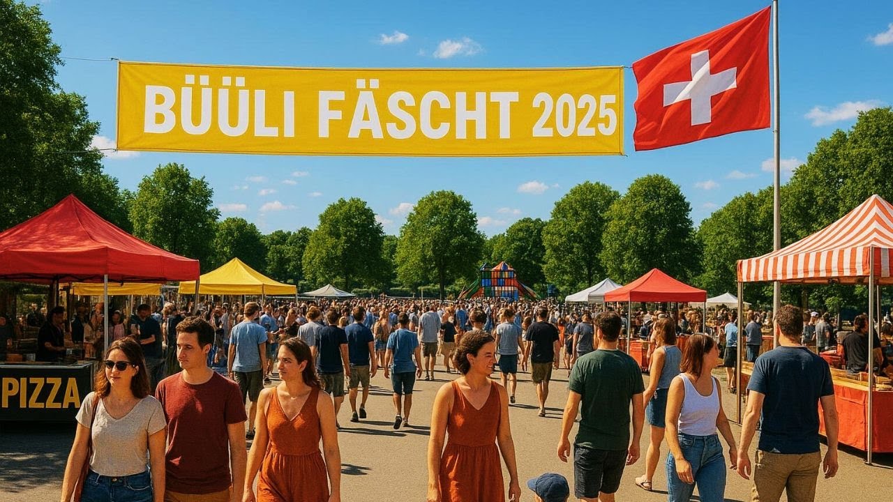 Swiss Festival 2025 🇨🇭 | B&uuml;&uuml;li-Festival in B&uuml;lach Switzerland Walking Tour