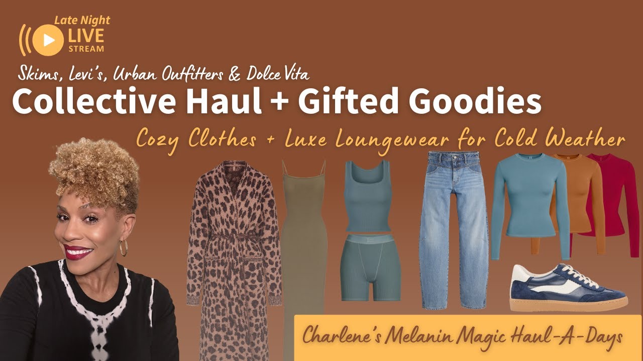 Late Night LIVE - Fall Casual Fashion Haul | Urban Outfitters, Levi’s, SKIMS & More #Haul #Skims