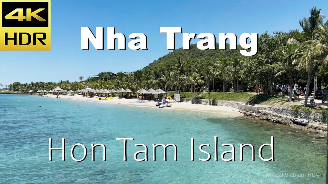 4K HDR | Walking Hon Tam Island in Nha Trang | Best Place in the World | Vietnam 2023