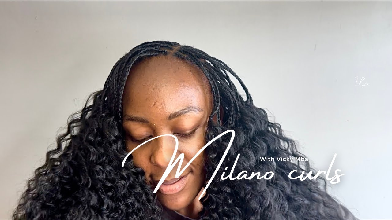 Semi micro braids with loose curls| Milano curls| easy and quick