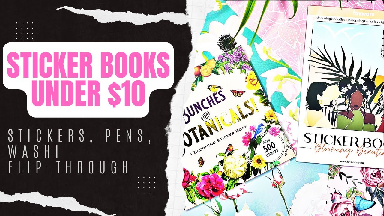 UNDER $10 AMAZON PLANNER STICKERS | STICKER BOOK FLIP-THROUGH @fayware @PeterPauperPress @TombowUSA