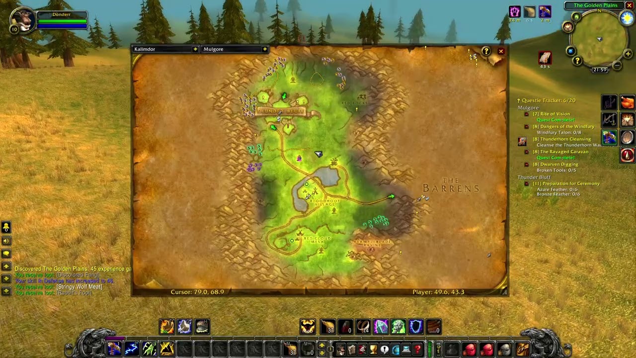 WoW Classic, Shaman Leveling, Mulgore (4)
