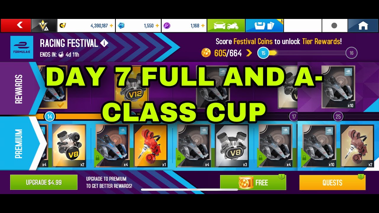 Asphalt 8, Formula E Gen2, Day 7 Full Festival Check Out