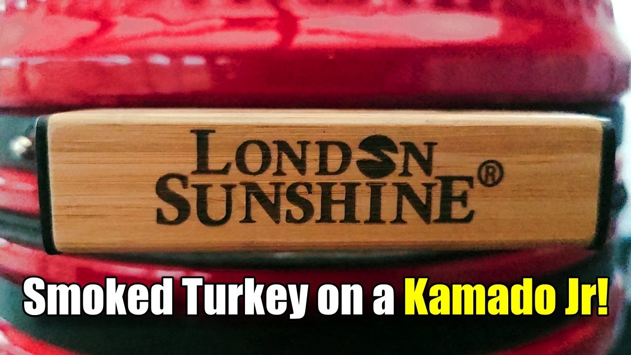Копчёная индейка на маленьком гриле Камадо! | Рецепт индейки Kamado Jr от London Sunshine