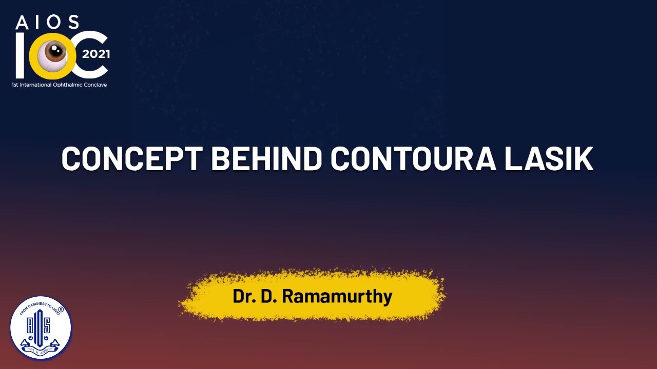 Concept behind Contoura Lasik  -Dr. D. Ramamurthy