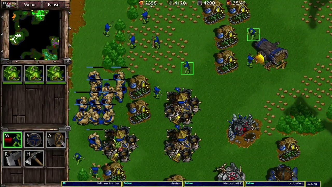 Warcraft 2 Remastered Bridge To Bridge Combat 4v4
