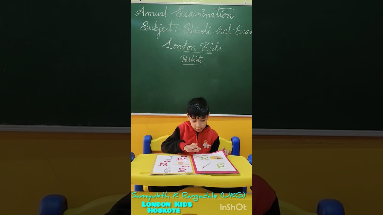 2K25_26 Annual Hindi Oral Exam by SAMYUKTH K RANGADALE of UKG (SENIOR KG)