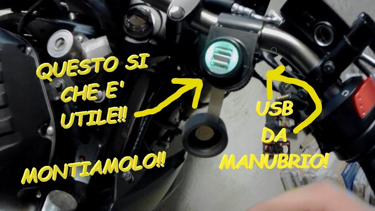 COME MONTARE LA PRESA USB SULLA MOTO-#2 TUTORIAL