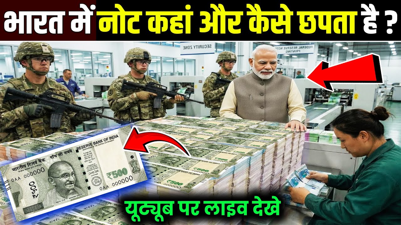 भारत में नोट कहां और कैसे छपता है ? | Note Kaise Chhapta Hai | Paise Kaise Chapte Hai