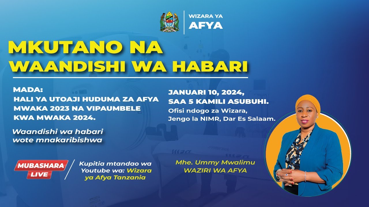 #LIVE WAZIRI UMMY AKIZUNGUMZIA HALI YA UTOAJI HUDUMA ZA AFYA 2023 NA VIPAUMBELE