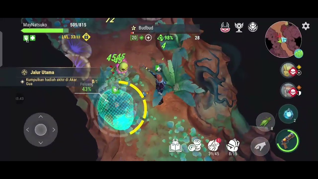 DEEPROOT CAVE MISSION PART 1, Misi gua deeproot Lvl 33