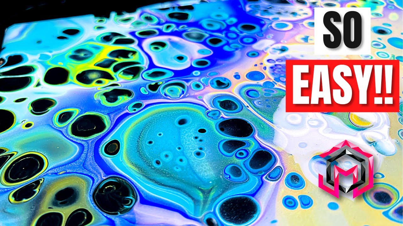Flip Cup Pour  EASY Acrylic Pouring!