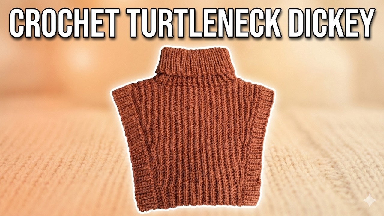Crochet Warm Turtleneck Dickey