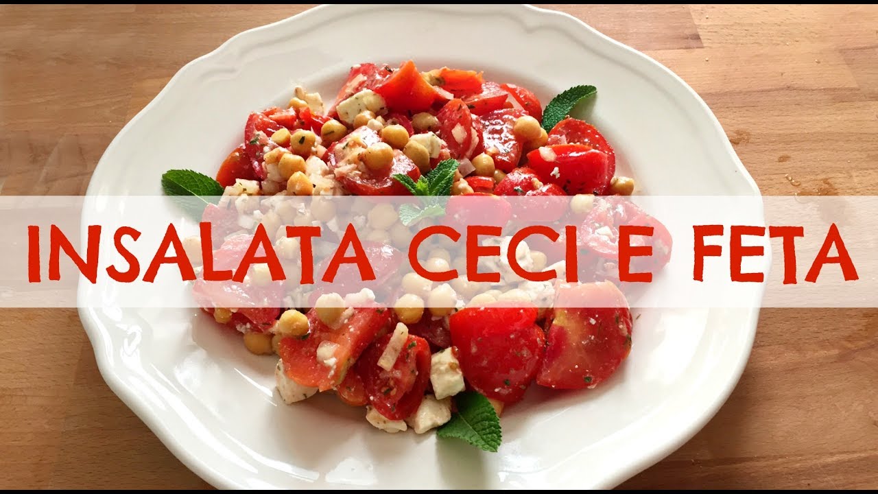 Insalata di Ceci e Feta: Piatto unico e light Sotto l'Ombrellone!! 2C+K
