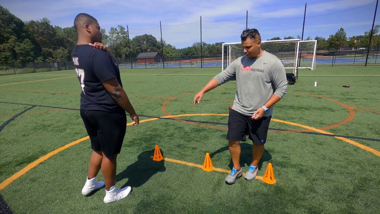 Football Behavior Coaching for a new Offensive Tackle