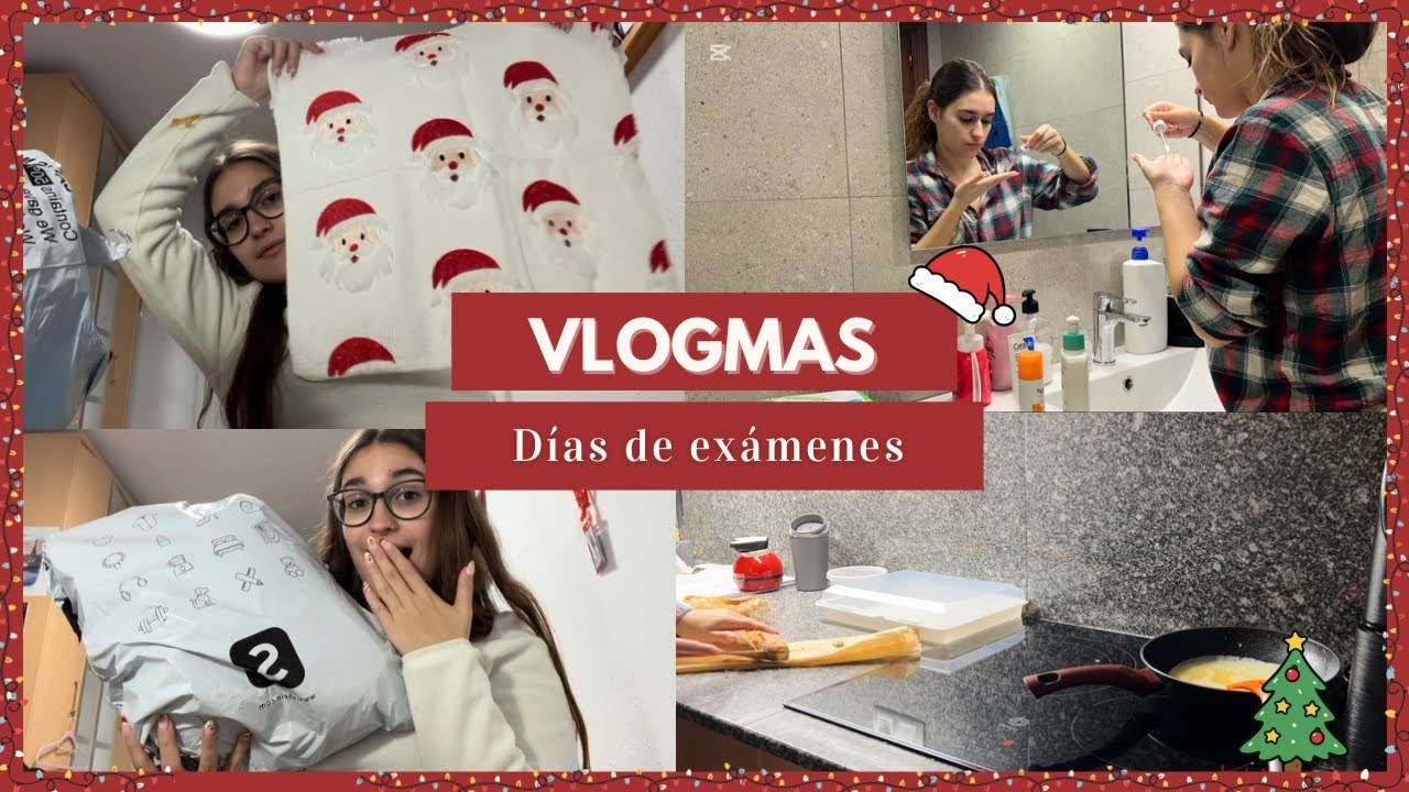 VLOGMAS🎄|Unboxing REGALOS de NAVIDAD🎁+ Semana de EXÁMENES📚