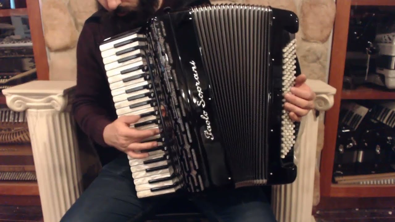 PSPRO41120BK - Black Paolo Soprani Professionale Piano Accordion LMMM 41 120 $5499
