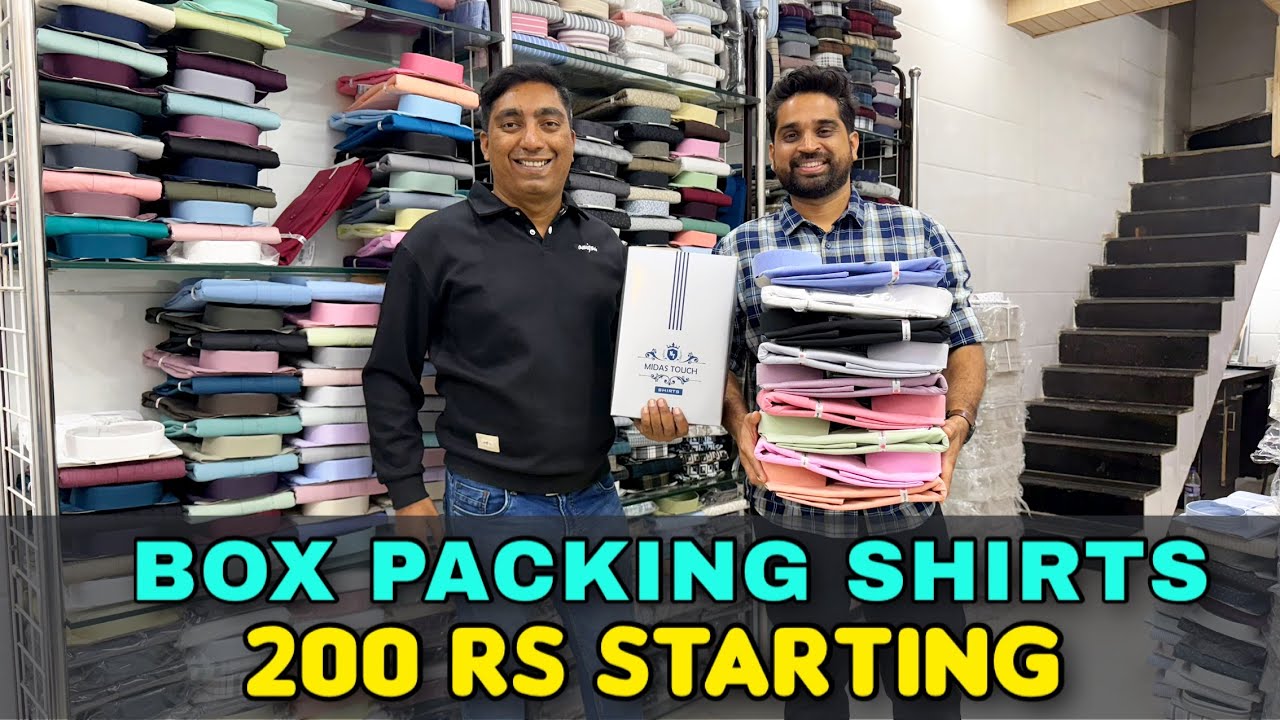 Box Packing Shirts / 200 Rs / Semi Formal, Semi Casual Shirts Market