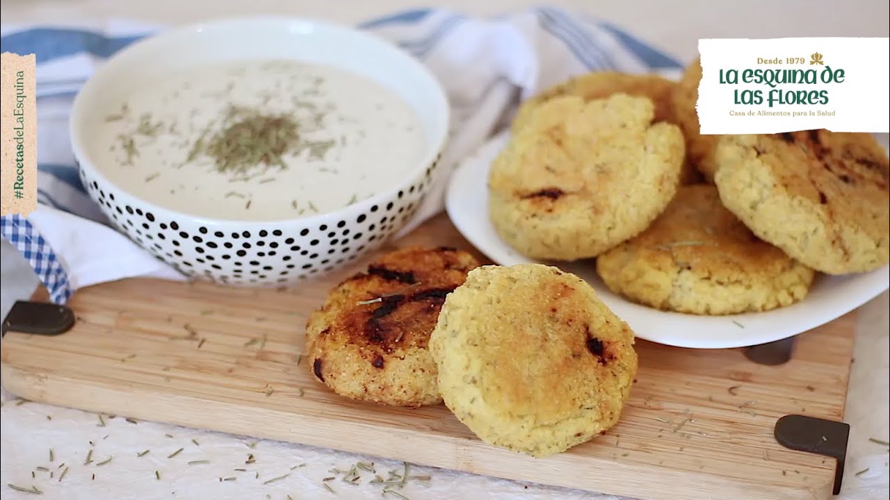 Croquetas de Mijo Rellenas con Dip de Ajo 😋  | Receta | Esquina de las Flores