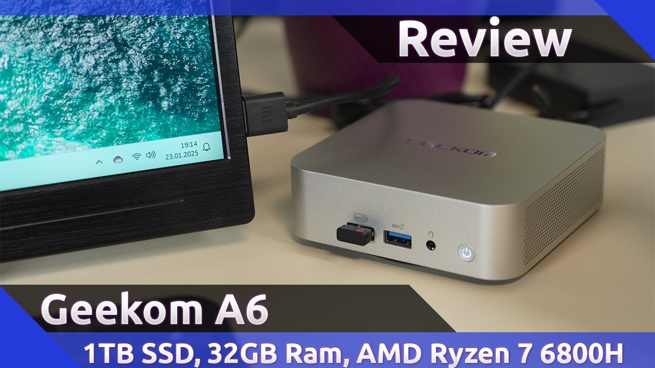 Geekom A6 AMD Ryzen 7 6800H 32GB Ram 1 TB SSD Review (2025)