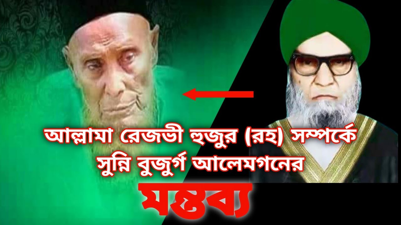 আল্লামা আকবর আলী রেজভী (রহ) সম্পর্কে সুন্নী আলেমগনের মন্তব্য। জানা অজানা। allama akbor ali razvi.