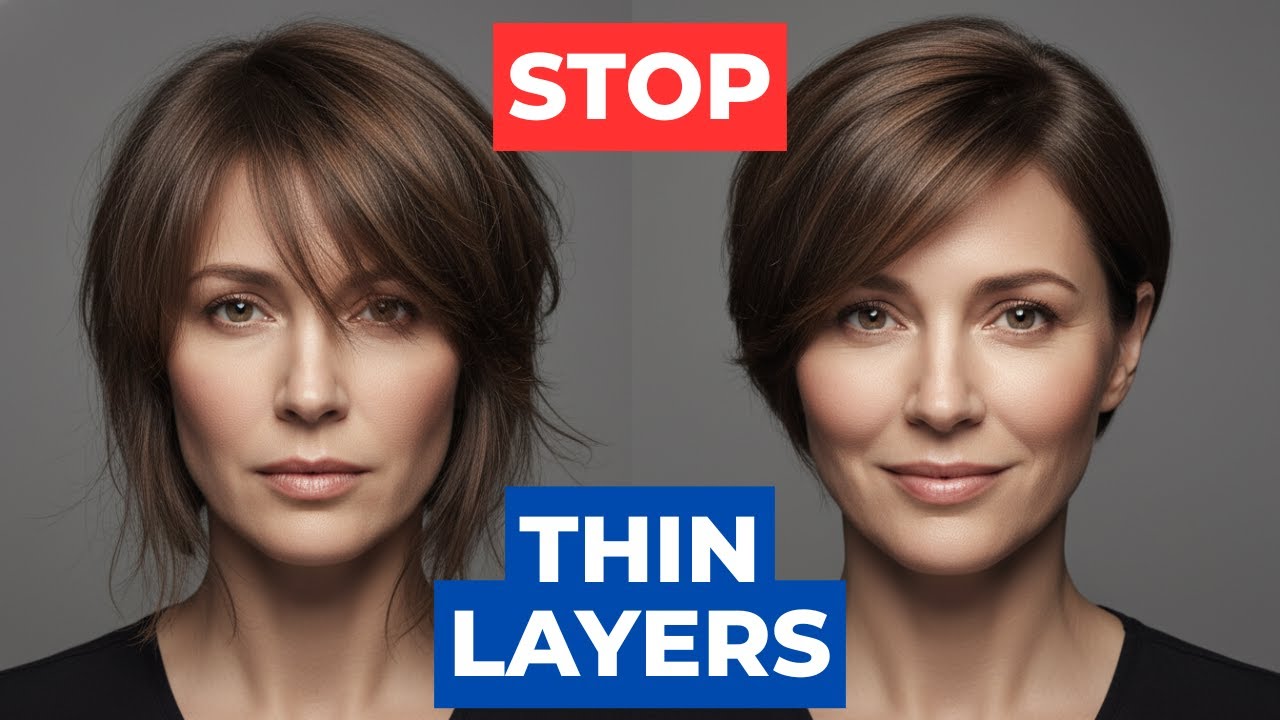 STOP Thin Layers After 45 ( Why Your Hair Falls Flat And What To Ask Instead )