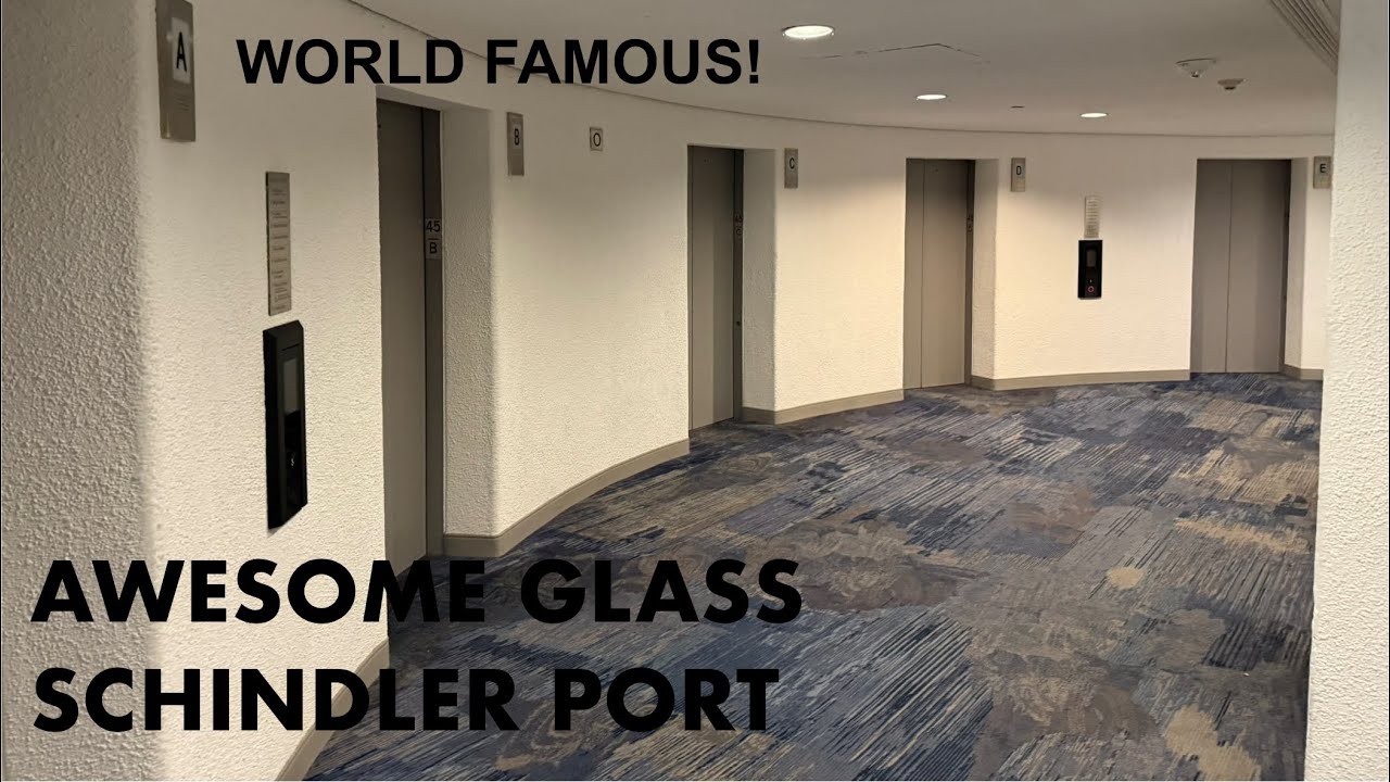 Awesome Fast Schindler PORT Traction Elevators - Marriott Marquis, New York, NY (28-45)