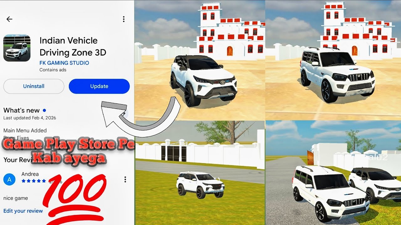 GAME PLAY STORE PE KAB AYEGA 🤯 || INDIAN VEHICLE DRIVING ZONE 3D 😍