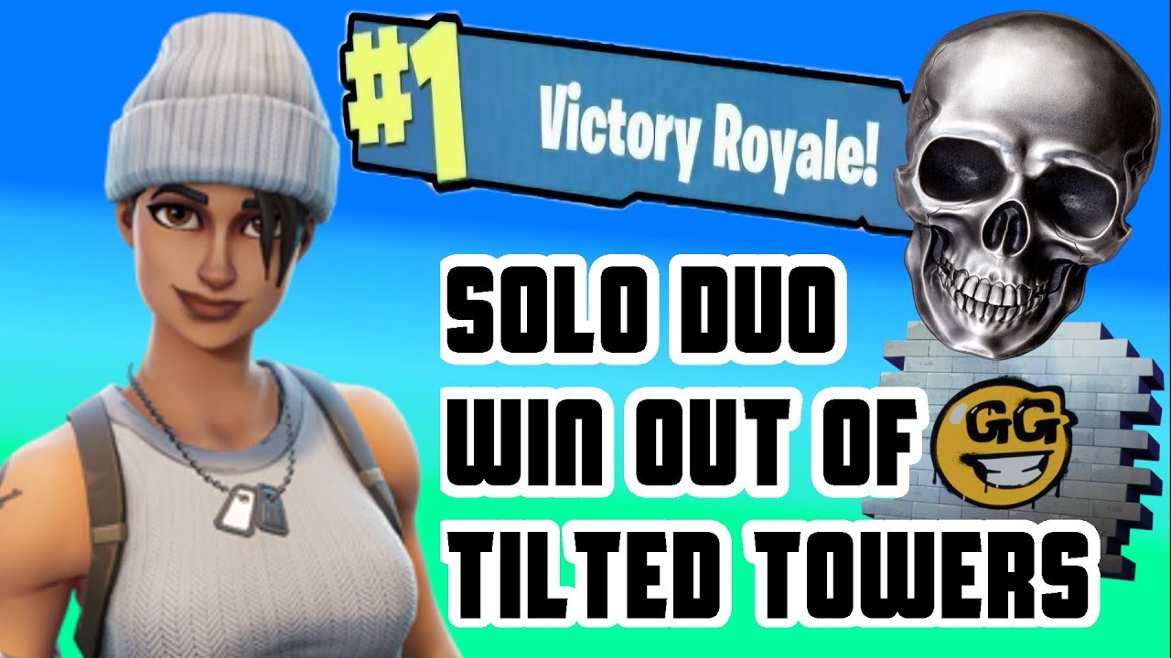 Solo Duo Fortnite Win Out of Tilted Towers | how to play ps4 console