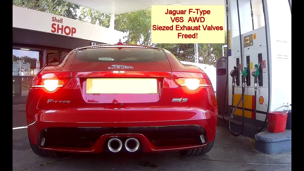 Выпускные клапаны Jaguar F Type V6 S захвачены, но освобождены