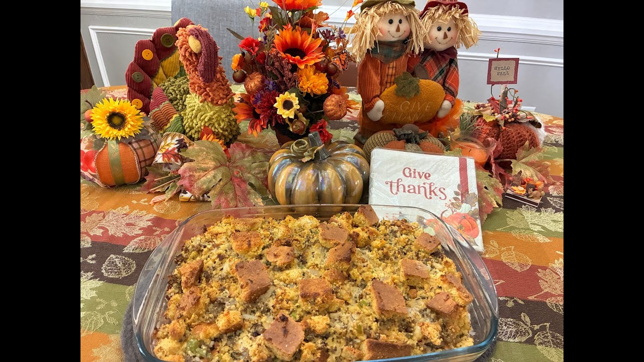 Cornbread and Sausage  Dressing