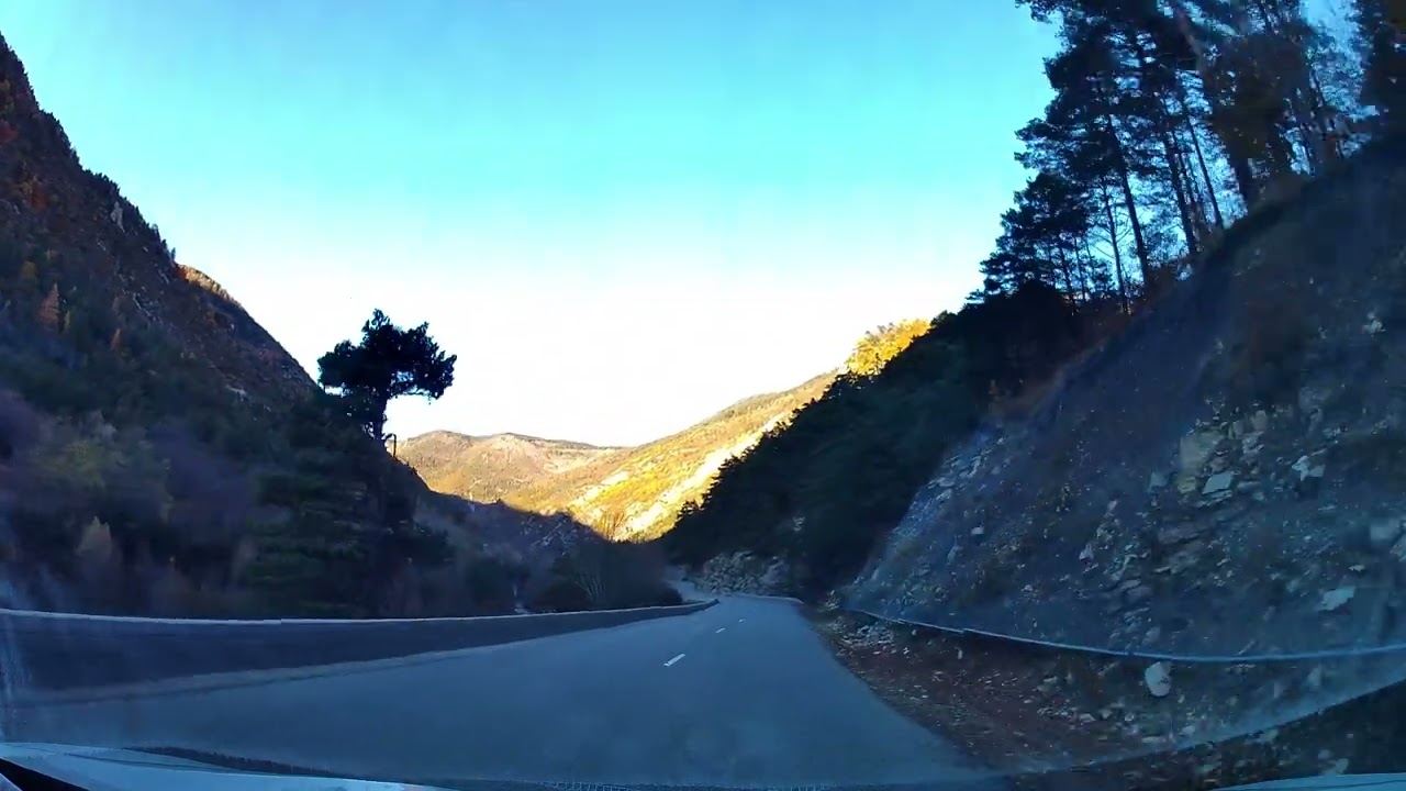 [Dashcam] Nice to La Foux d'Allos, Val d'Allos