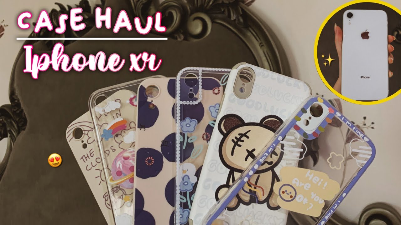 Iphone xr case haul from shopee🧸 + review aesthetic (Indonesia)✨
