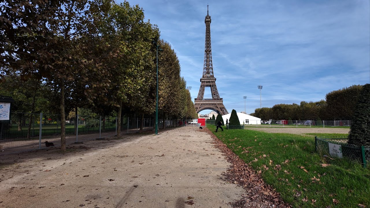 Walking to the Eiffel Tower: A Scenic Journey Part - 1