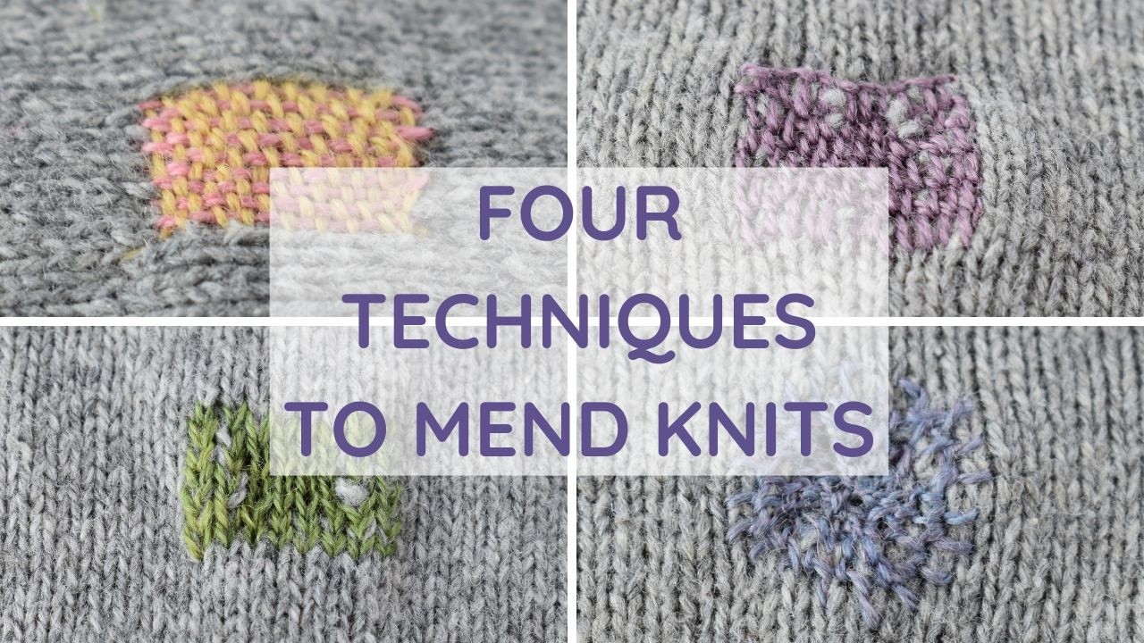 How to Mend Holes in Sweaters | 4 Easy Darning Stitches for Knitwear Repair