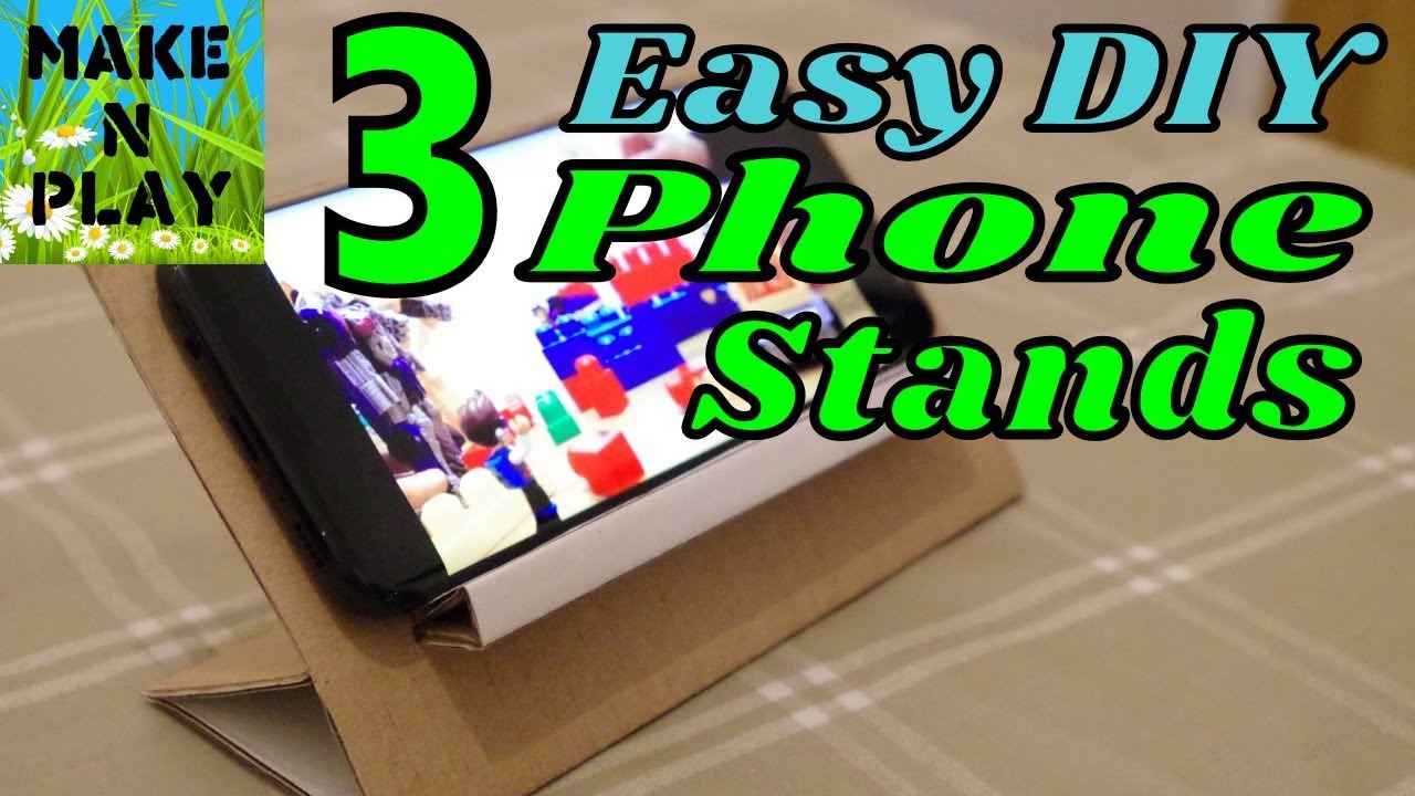 3 easy diy phone stands | Cardboard
