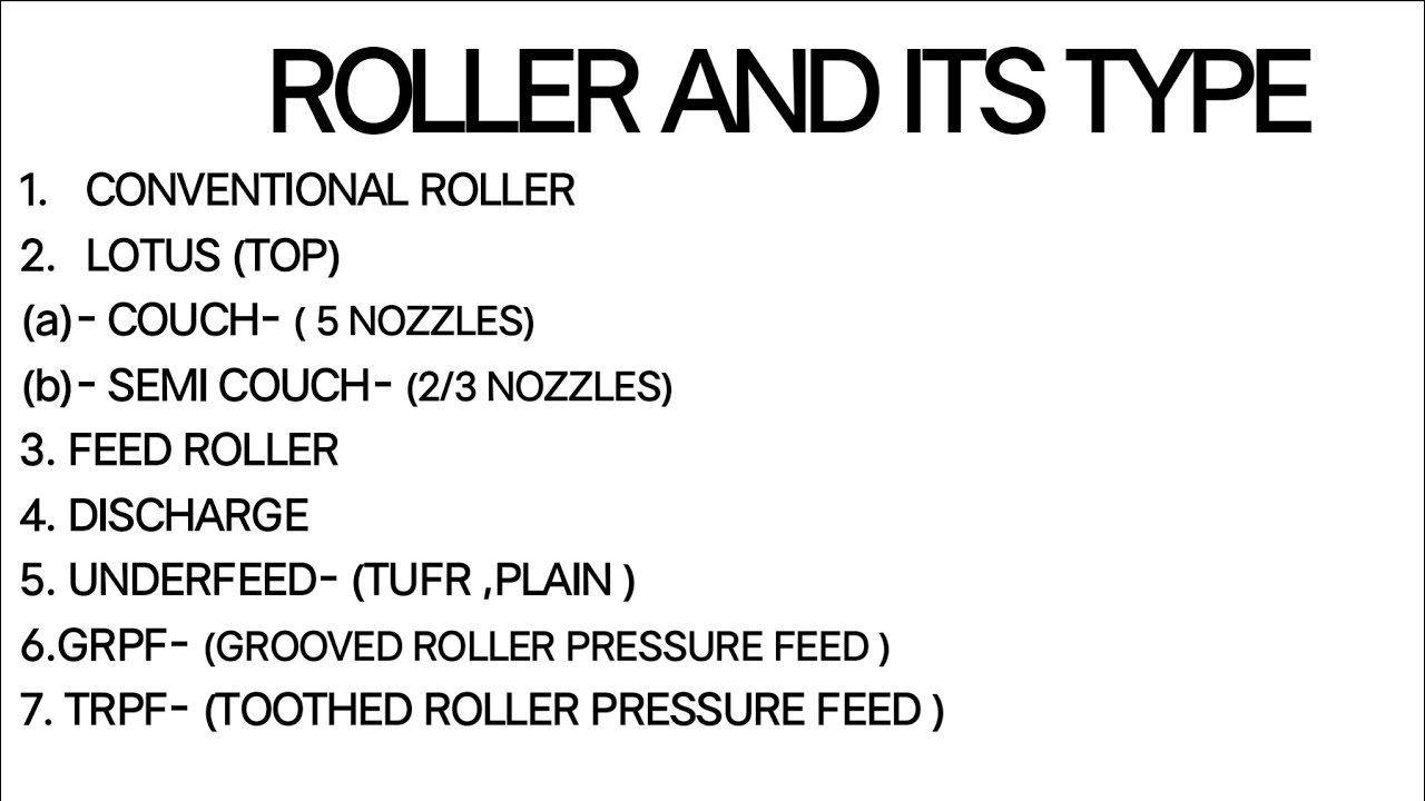 SUGAR MILL ROLLERS AND ITS TYPE 🌟🌟COUCH AND SEMI-COUCH ROLLER 🌟🌟 GRPF & TRPF ROLLER