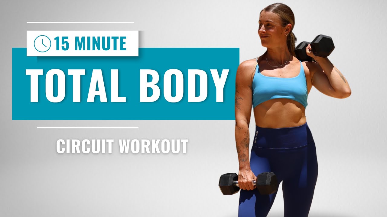 15-МИНУТНАЯ ТРЕНИРОВКА ВСЕГО ТЕЛА (с гантелями). Эшли Фримен