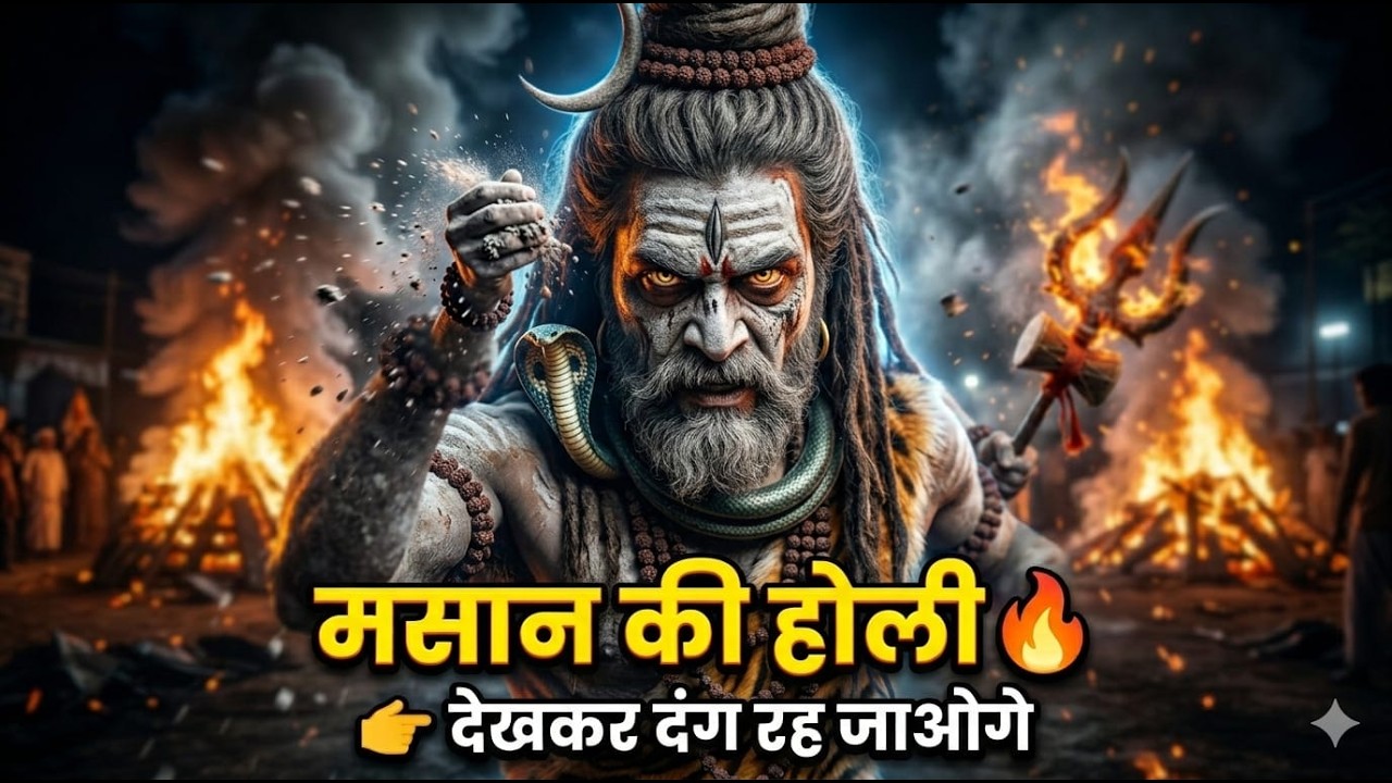 मसाने की होली 🔱 | काशी में भस्म से खेले बाबा भोलेनाथ | अद्भुत रौद्र लीला 2026