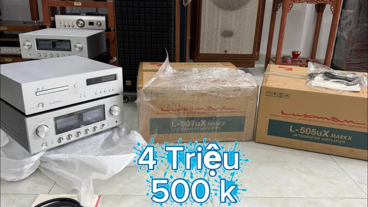 4 Triệu 500 K | Âm ly Luxman 507 Ux Markii | Sansui 607 | Sansui 607 Extra | Cd Luxman D 05 | Bose 