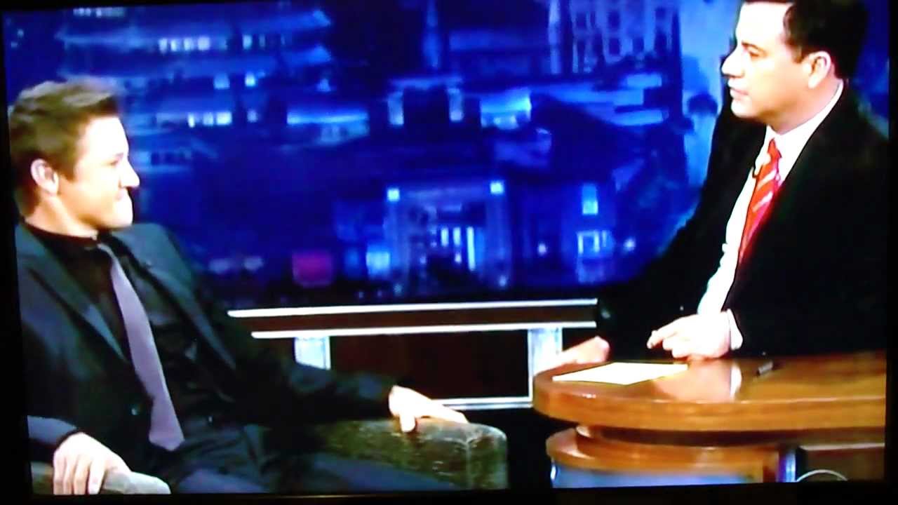Jeremy Renner on Kimmel 7-24-12 Part 1