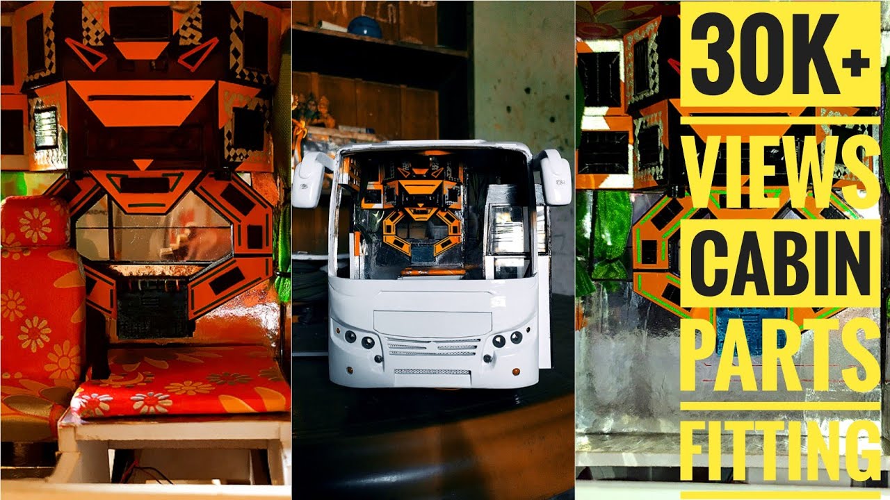 🚌TOURIST BUS MINIATURE CABIN PARTS FITTING🧰