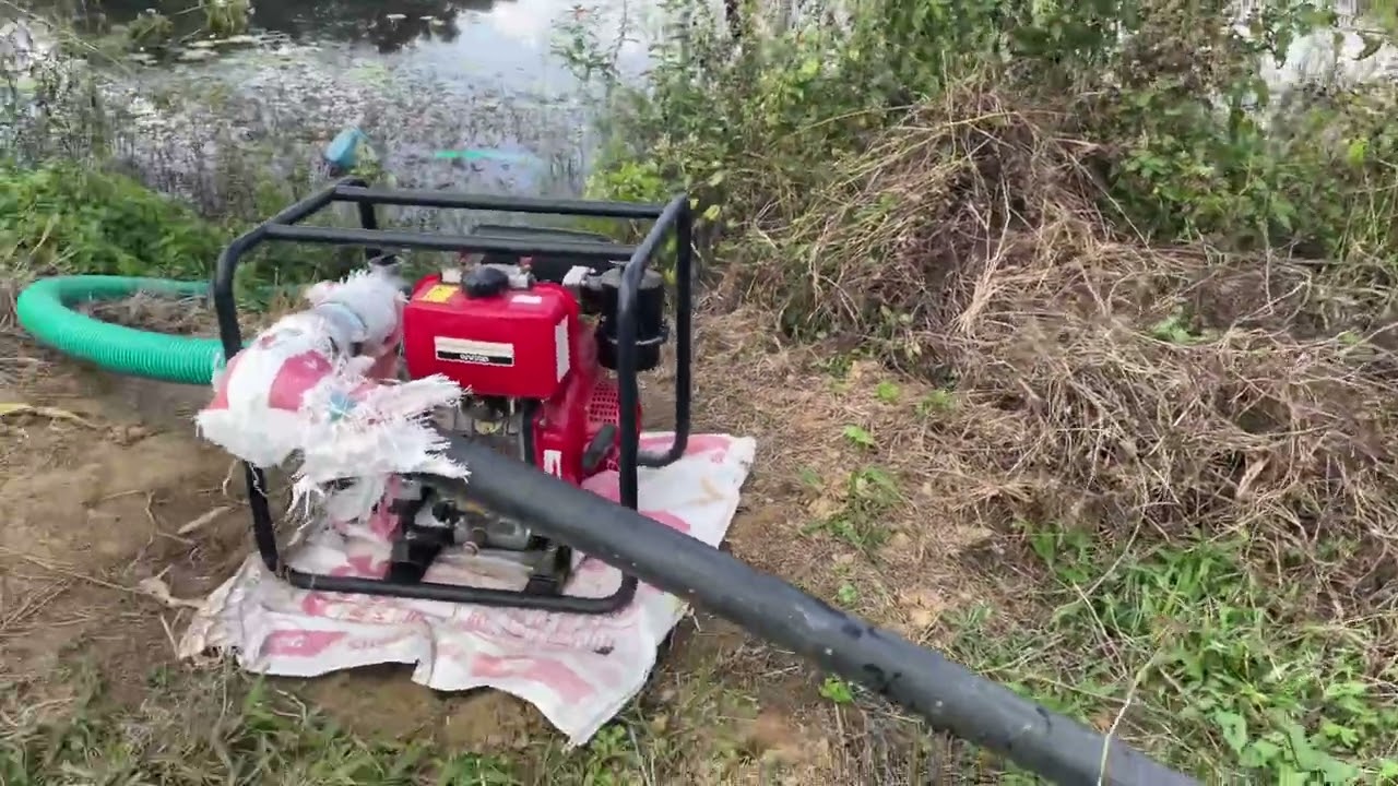 How to start Honda diesel water pump WV30D?